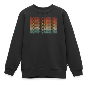 Beauté de la Caroline du Nord cadeau - Sweat Premium enfant bio - noir - Devant - AI Model Kid Female (0cm)