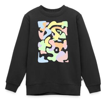 Dänische Pastell-Ästhetik Retro-Pastell-Muster - Kinder Premium Organic Sweatshirt - Schwarz - Vorne - AI Model Kid Female (0cm)