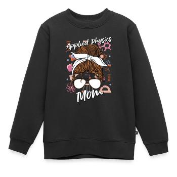 Physicien physicien - Sweat Premium enfant bio - noir - Devant - AI Model Kid Female (0cm)
