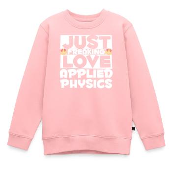 Physicien physicien - Sweat Premium enfant bio - rose - Devant - AI Model Kid Female (0cm)