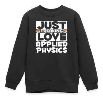 Physik Physiker - Kinder Premium Organic Sweatshirt - Schwarz - Vorne - AI Model Kid Female (0cm)