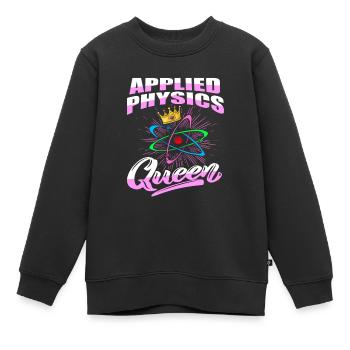 Physicien physicien - Sweat Premium enfant bio - noir - Devant - AI Model Kid Female (0cm)