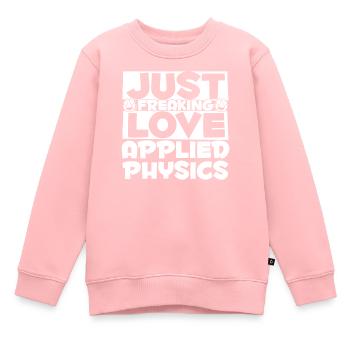 Physicien physicien - Sweat Premium enfant bio - rose - Devant - AI Model Kid Female (0cm)
