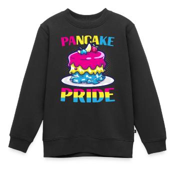 Pansexuel LGBTQ - Sweat Premium enfant bio - noir - Devant - AI Model Kid Female (0cm)