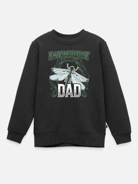 Entomologe Papa Insekten Beruf Entomologie Team - Kinder Premium Organic Sweatshirt - Schwarz