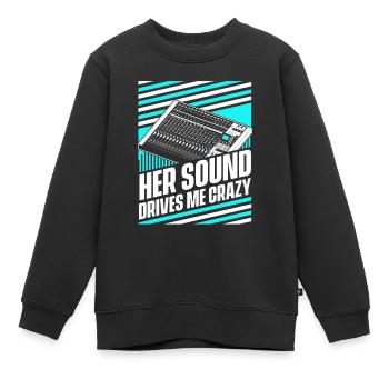 Tontechniker Sound Audio Engineer - Kinder Premium Organic Sweatshirt - Schwarz - Vorne - AI Model Kid Female (0cm)