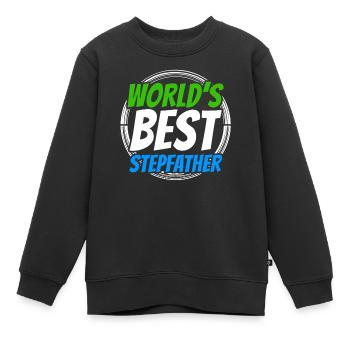 Le meilleur beau-père du monde Beau-père Beau-père Beau-père - Sweat Premium enfant bio - noir - Devant - AI Model Kid Female (0cm)