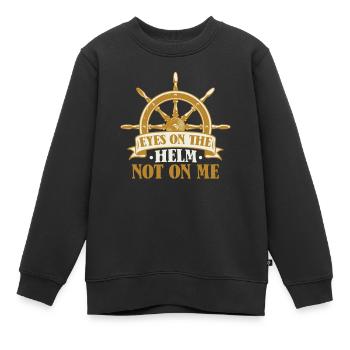 Seglen Segelboot Segler - Kinder Premium Organic Sweatshirt - Schwarz - Vorne - AI Model Kid Female (0cm)