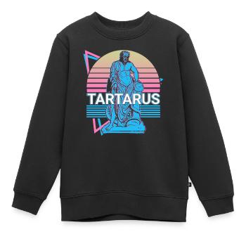 Tartarus Griechische Gottheit Antike griechische M - Kinder Premium Organic Sweatshirt - Schwarz - Vorne - AI Model Kid Female (0cm)
