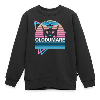 Olodumare Orisha Afrikanische Gottheit Yoruba Reli - Kinder Premium Organic Sweatshirt - Schwarz - Vorne - AI Model Kid Female (0cm)