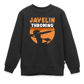 Lancer de javelot Lancer de javelot Lancer de javelot Lancer de javelot - Sweat Premium enfant bio - noir - Devant - AI Model Kid Female (0cm)