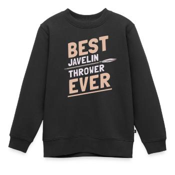 Meilleur lanceur de javelot de tous les temps Lancer de javelot - Sweat Premium enfant bio - noir - Devant - AI Model Kid Female (0cm)
