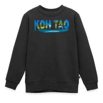 Koh Tao - Île paradisiaque - Vacances - Plongée - Sweat Premium enfant bio - noir - Devant - AI Model Kid Female (0cm)