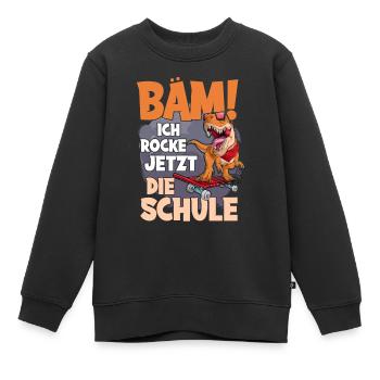 Schulkind 2022 - Kinder Premium Organic Sweatshirt - Schwarz - Vorne - AI Model Kid Female (0cm)