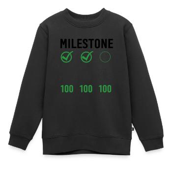 Gym Deadlifts Workout love - ma déroute de fitness de passe-temps - Sweat Premium enfant bio - noir - Devant - AI Model Kid Female (0cm)