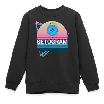Setogramm Feenstern Wicca Wiccan Magick Hexerei - Kinder Premium Organic Sweatshirt - Schwarz - Vorne - AI Model Kid Female (0cm)