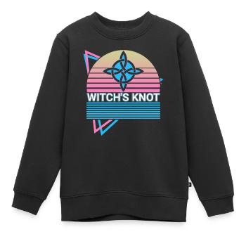 Hexenknoten Heidnisches Heidentum Wicca Wiccan Ret - Kinder Premium Organic Sweatshirt - Schwarz - Vorne - AI Model Kid Female (0cm)
