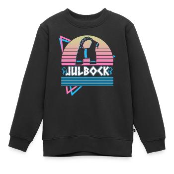 Julbock Weihnachtsziege Nordisch-Nordische Mytholo - Kinder Premium Organic Sweatshirt - Schwarz - Vorne - AI Model Kid Female (0cm)