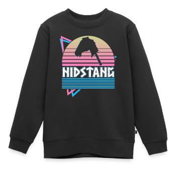 Nidstang Mythologie nordique Païen germanique - Sweat Premium enfant bio - noir - Devant - AI Model Kid Female (0cm)