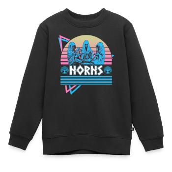 Nornen Nordische Mythologie Retro - Kinder Premium Organic Sweatshirt - Schwarz - Vorne - AI Model Kid Female (0cm)