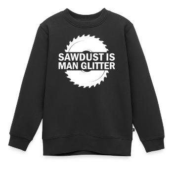 Artisan, Apprenti ingénieur Menuisier Charpentier - Sweat Premium enfant bio - noir - Devant - AI Model Kid Female (0cm)
