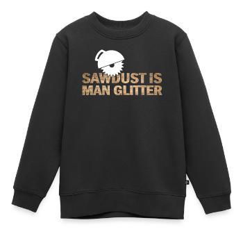 Artisan, Apprenti ingénieur Menuisier Charpentier - Sweat Premium enfant bio - noir - Devant - AI Model Kid Female (0cm)