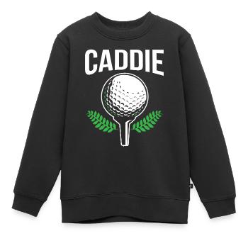 Caddie Golfing Profession Golfeur Golfeur - Sweat Premium enfant bio - noir - Devant - AI Model Kid Female (0cm)