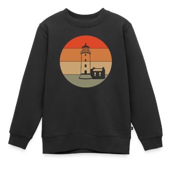 Leuchtturm - Kinder Premium Organic Sweatshirt - Schwarz - Vorne - AI Model Kid Female (0cm)