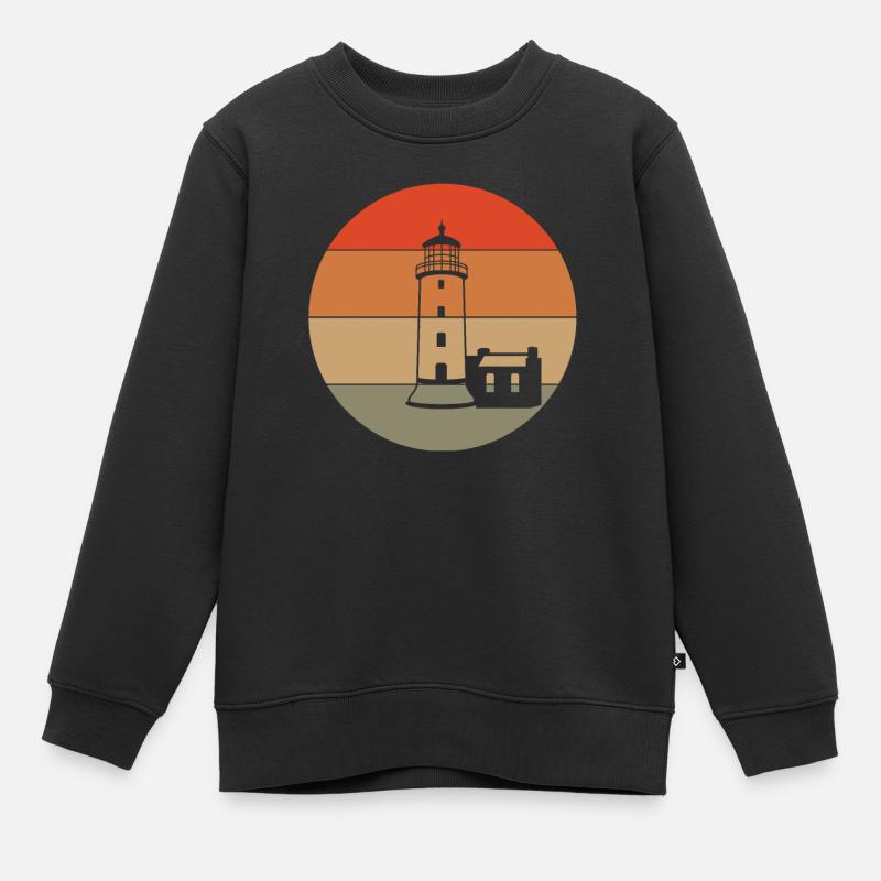 Phare - Sweat Premium enfant bio - noir