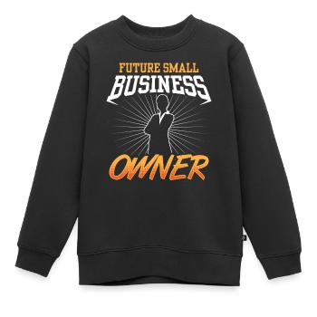 Zukünftiger Inhaber Eines Kleinunternehmens CEO - Kinder Premium Organic Sweatshirt - Schwarz - Vorne - AI Model Kid Female (0cm)
