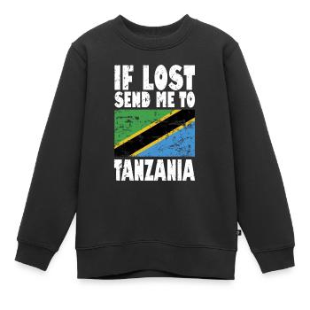 Drapeau de la Tanzanie - Sweat Premium enfant bio - noir - Devant - AI Model Kid Female (0cm)