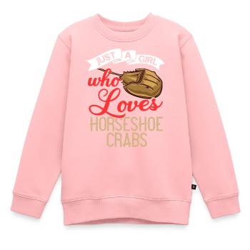Crabe en fer à cheval Crabe en fer à cheval Crabes des Moluques - Sweat Premium enfant bio - rose - Devant - AI Model Kid Female (0cm)