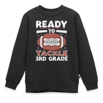 3. Klasse Schulkind Geschenkidee - Kinder Premium Organic Sweatshirt - Schwarz - Vorne - AI Model Kid Female (0cm)