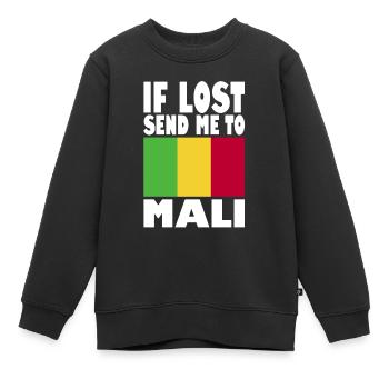 Mali Flagge Spruch - Kinder Premium Organic Sweatshirt - Schwarz - Vorne - AI Model Kid Female (0cm)