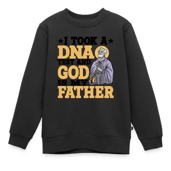 I Took A DNA Test And God Is My Father 16 - Kinder Premium Organic Sweatshirt - Schwarz - Vorne - AI Model Kid Female (0cm)