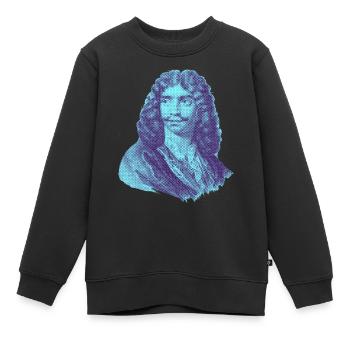 Jean-Baptiste Poquelin, dit Molière - Mon Théâtre - Sweat Premium enfant bio - noir - Devant - AI Model Kid Female (0cm)