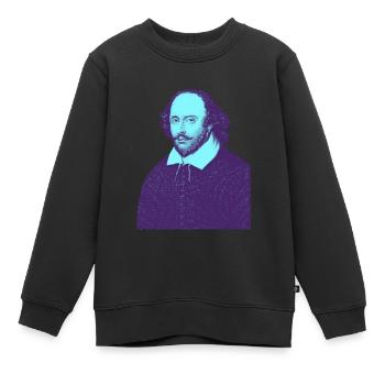 William Shakespeare - Mein Theater - Kinder Premium Organic Sweatshirt - Schwarz - Vorne - AI Model Kid Female (0cm)