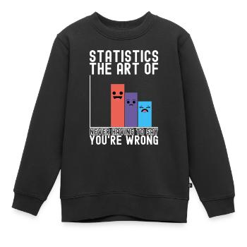 Professeur de mathématiques Mathématiques - Sweat Premium enfant bio - noir - Devant - AI Model Kid Female (0cm)