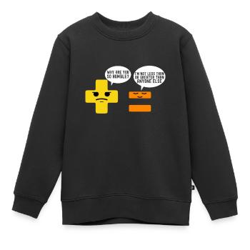 Professeur de mathématiques Mathématiques - Sweat Premium enfant bio - noir - Devant - AI Model Kid Female (0cm)