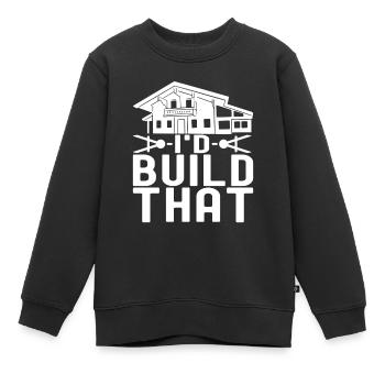 Architekt Architektur - Kinder Premium Organic Sweatshirt - Schwarz - Vorne - AI Model Kid Female (0cm)