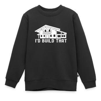 Architekt Architektur - Kinder Premium Organic Sweatshirt - Schwarz - Vorne - AI Model Kid Female (0cm)