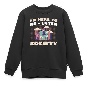 Zocken Gamer Retro Gamer Videospiele Geschenk - Kinder Premium Organic Sweatshirt - Schwarz - Vorne - AI Model Kid Female (0cm)
