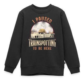 Conducteur de train diesel de marchandises - Sweat Premium enfant bio - noir - Devant - AI Model Kid Female (0cm)