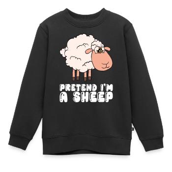 Stell Dir Vor, Ich Bin Ein Schaf - Kinder Premium Organic Sweatshirt - Schwarz - Vorne - AI Model Kid Female (0cm)