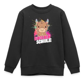 Schulanfänger, Erstklässler, ABC SCHÜTZE - Kinder Premium Organic Sweatshirt - Schwarz - Vorne - AI Model Kid Female (0cm)