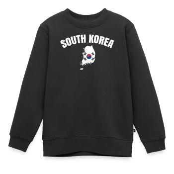 Südkorea Heimatstadt Geschenk - Kinder Premium Organic Sweatshirt - Schwarz - Vorne - AI Model Kid Female (0cm)