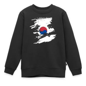 Cadeau de la Corée du Sud - Sweat Premium enfant bio - noir - Devant - AI Model Kid Female (0cm)