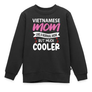 Vietnamesisches Muttergeschenk - Kinder Premium Organic Sweatshirt - Schwarz - Vorne - AI Model Kid Female (0cm)