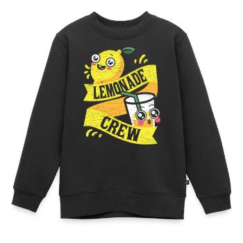 Limonadenstand Limonade - Kinder Premium Organic Sweatshirt - Schwarz - Vorne - AI Model Kid Female (0cm)