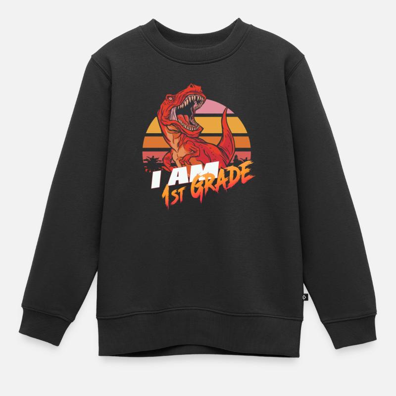 Endlich 1. Klasse, Erstklässler - Kinder Premium Organic Sweatshirt - Schwarz